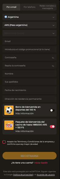 registro apuesta360 mail