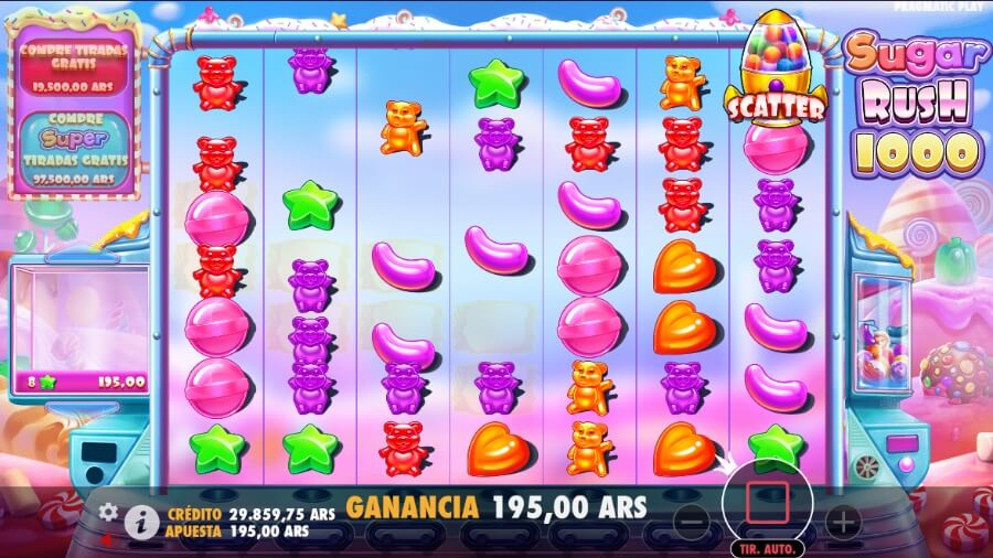 Función tumble Sugar Rush 100 Tragamonedas Argentina