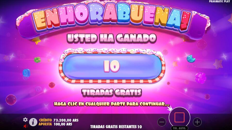 Giros gratis obtenidos Tragamonedas Sugar Supreme Powernudge Argentina