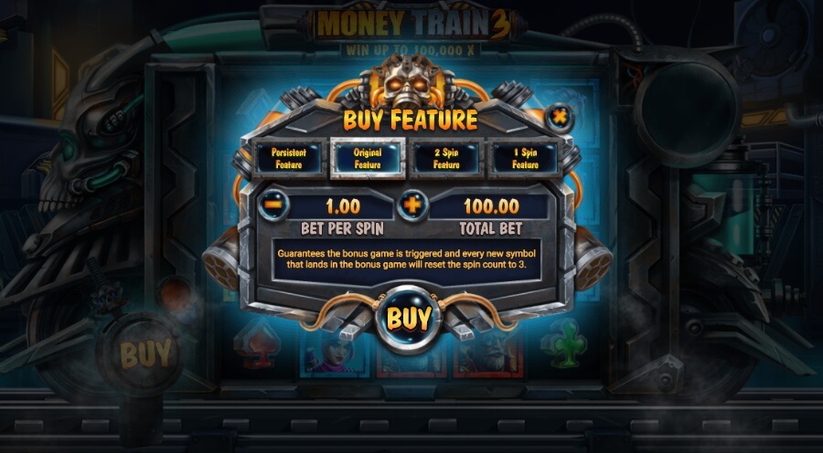 Símbolos de Money Train 3