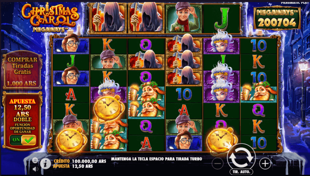 Gráficos de Christmas Carol Megaways slot