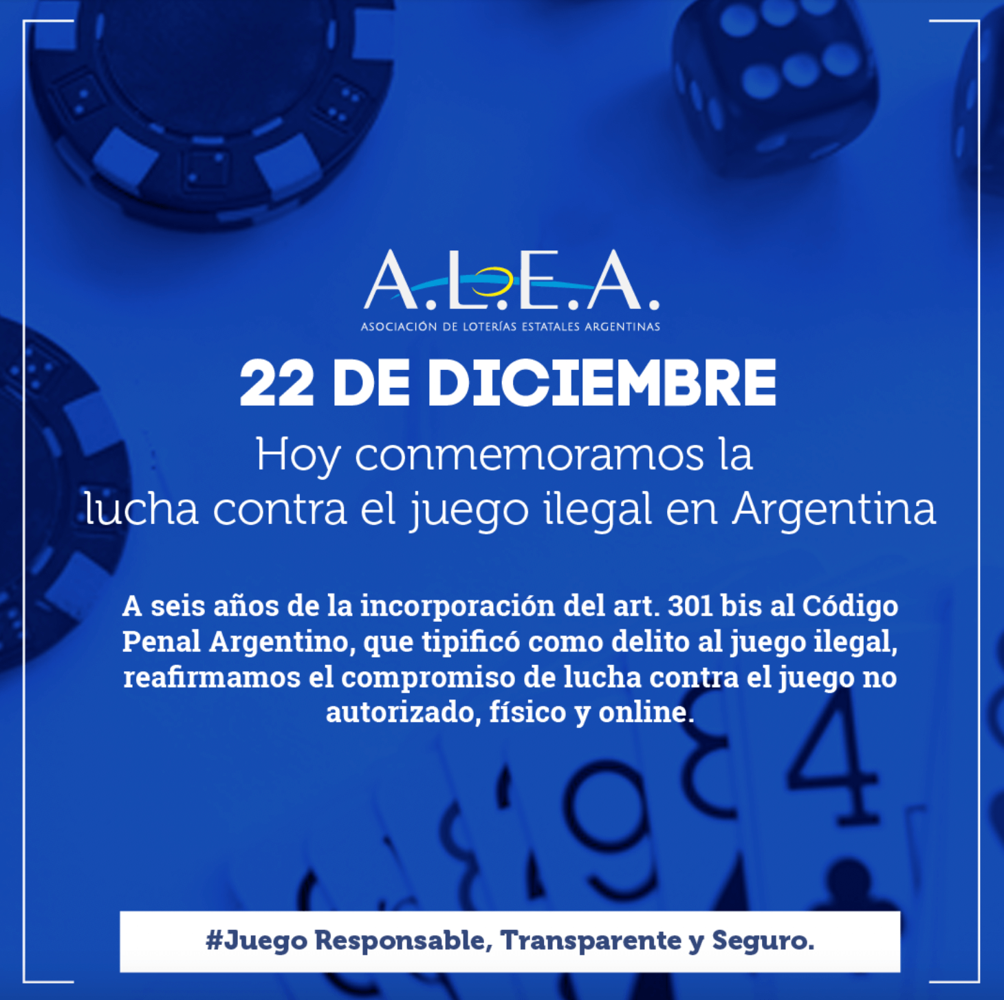 22 de diciembre: Día de la lucha contra el juego ilegal en Argentina
