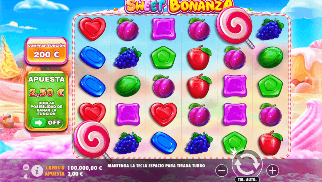 Ganancia máxima de Sweet Bonanza