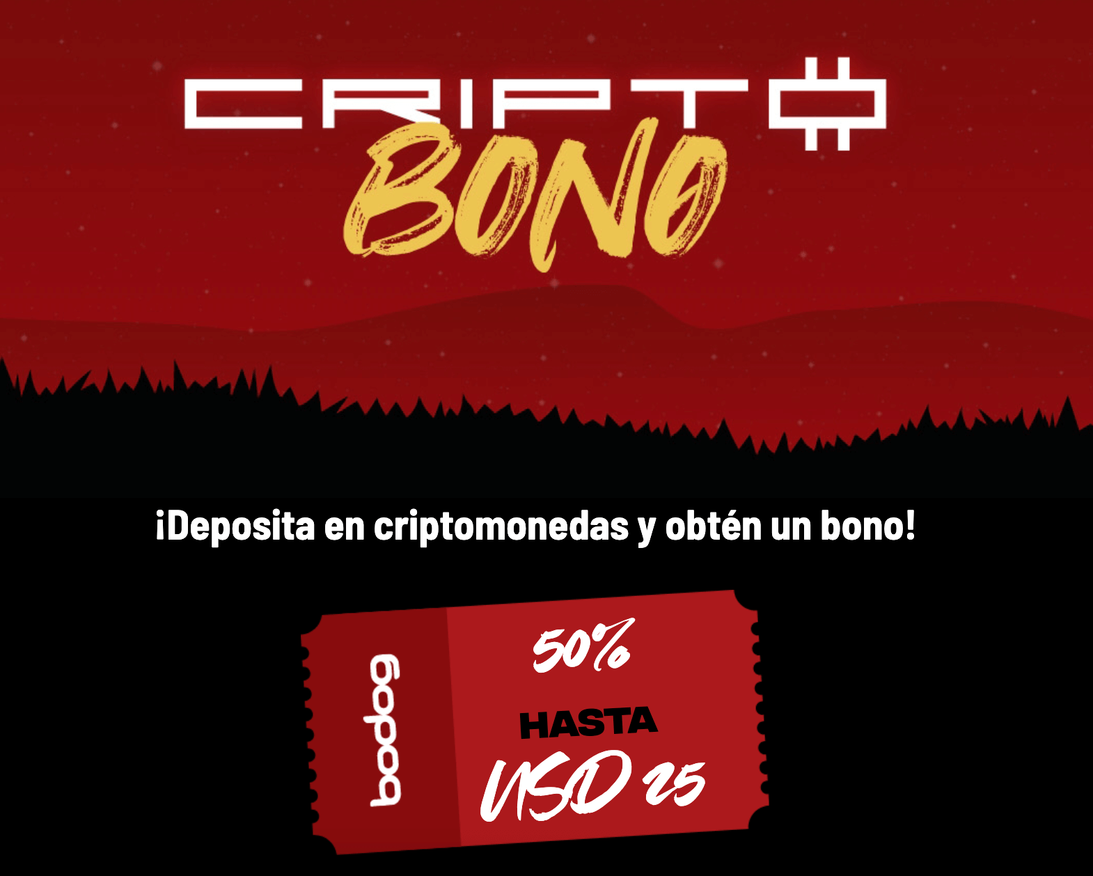 Bono cripto de Bodog