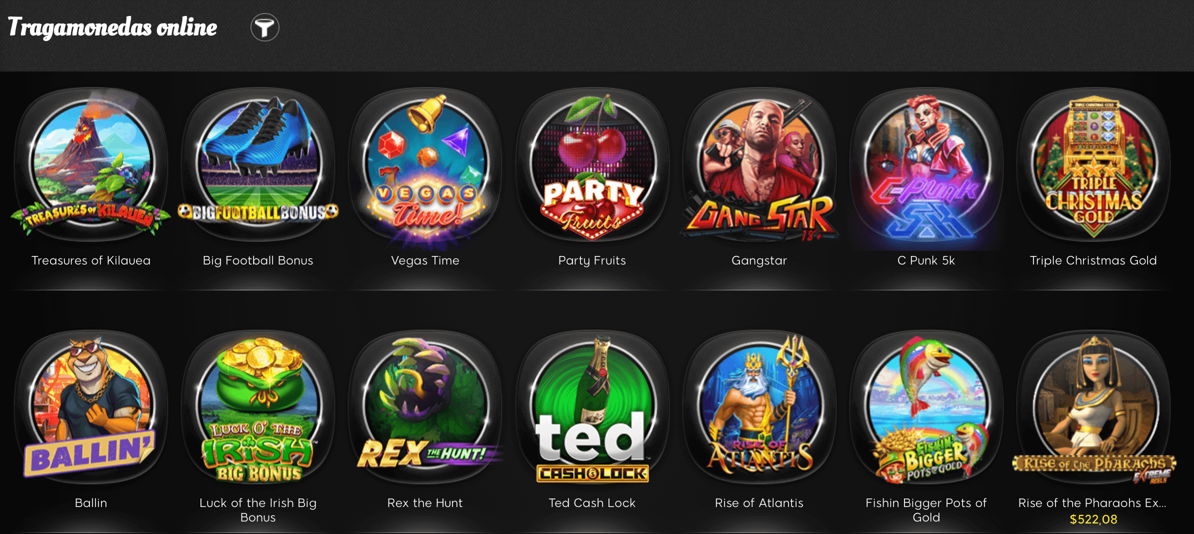 Tragamonedas de 888 Casino