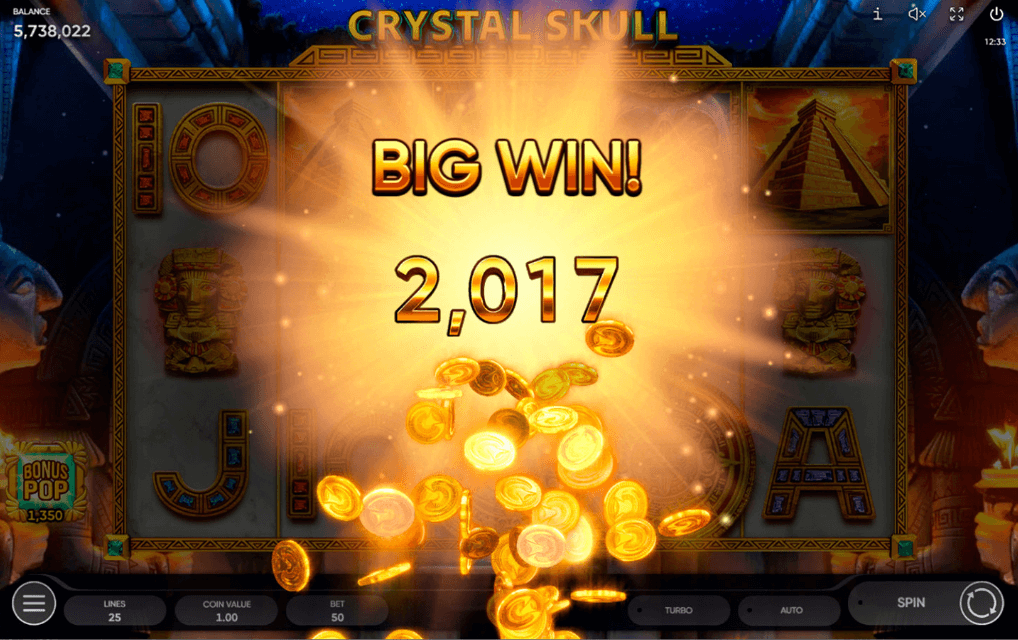 Jackpot de Crystal Skull