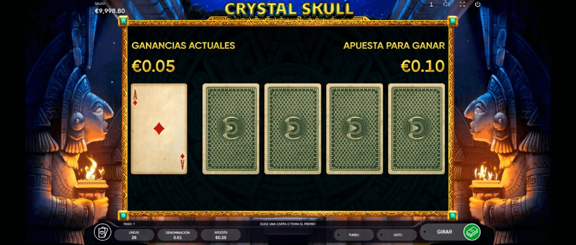 Juego de riesgo de Crystal Skull