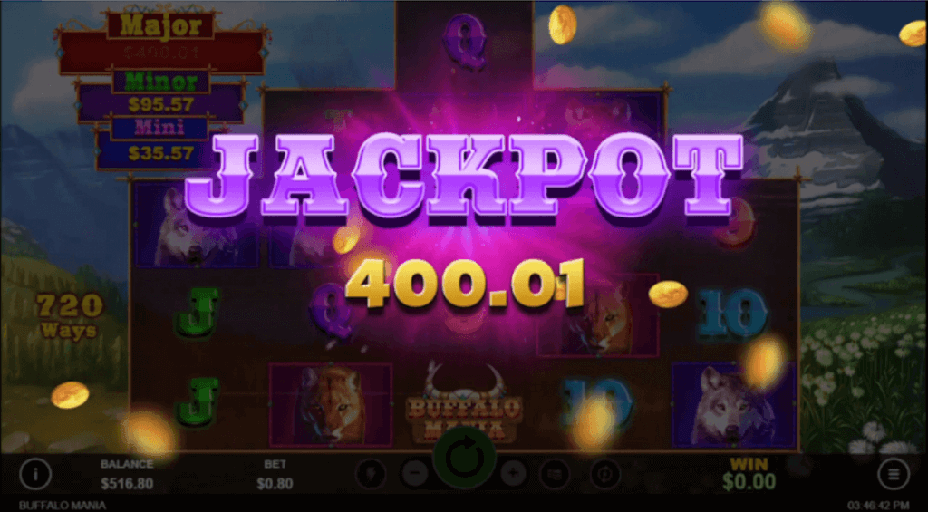 Jackpot de Buffalo Mania