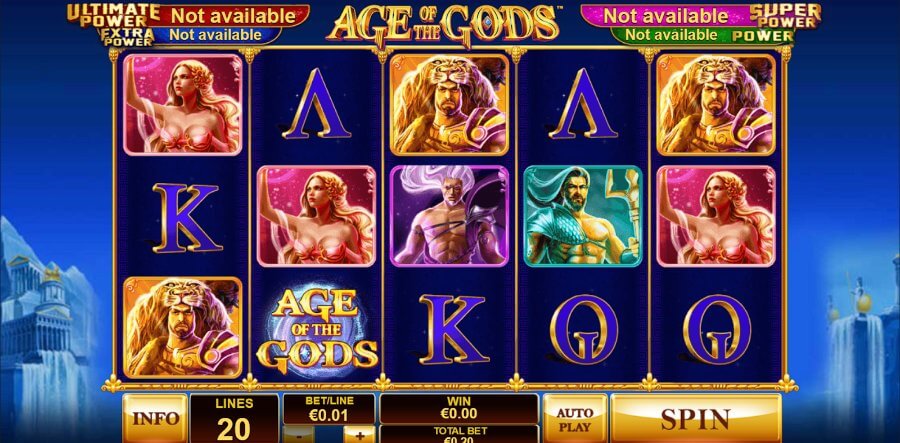 Jackpot de Age of the gods