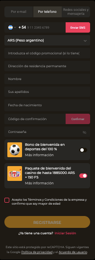 registro apuesta360 telefono