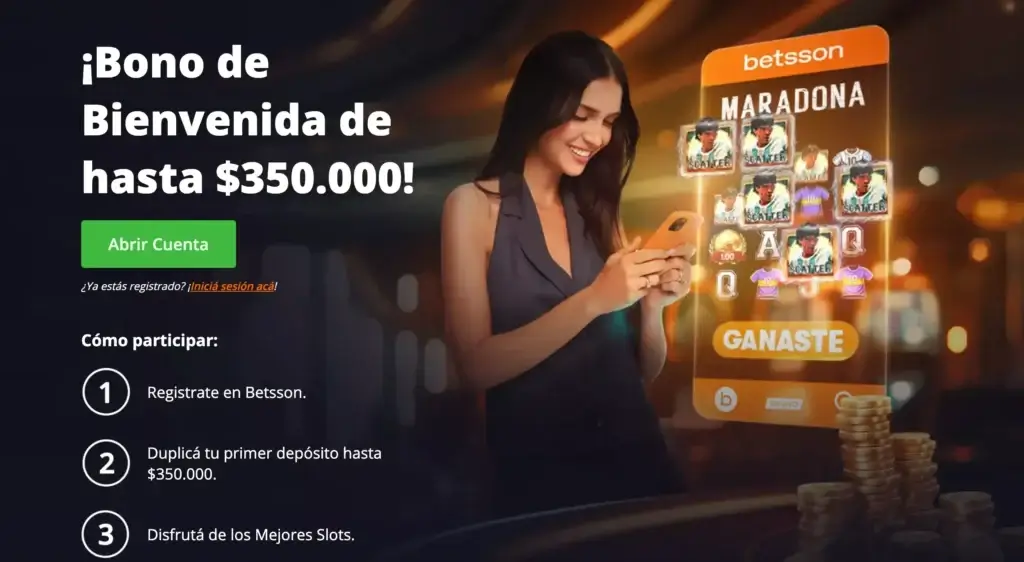 Betsson bono de bienvenida Argentina