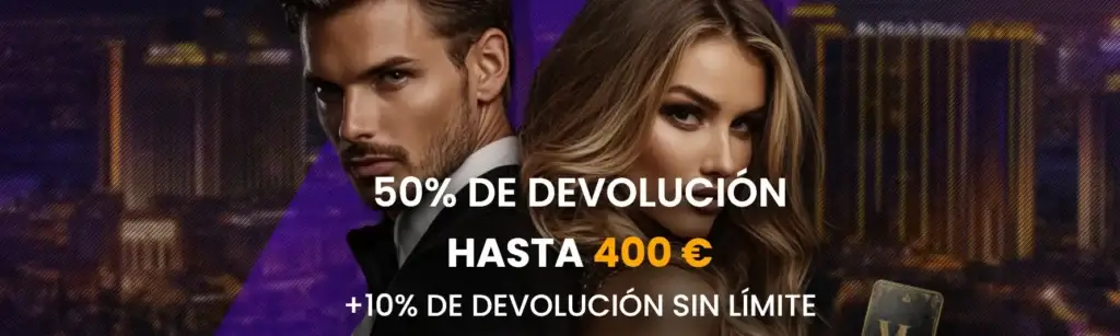 Cashback bienvenida Vegas Lounge casino
