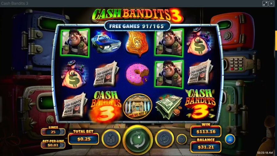 Tragamonedas Cash Bandits 3