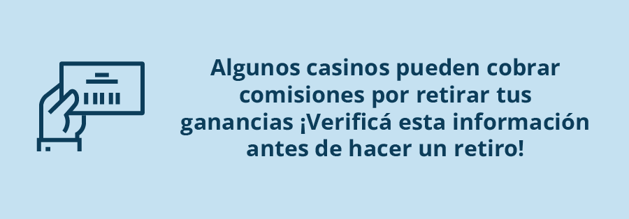 Comisiones en los casinos que mejor pagan