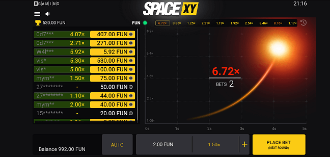 Gráficos de Space XY