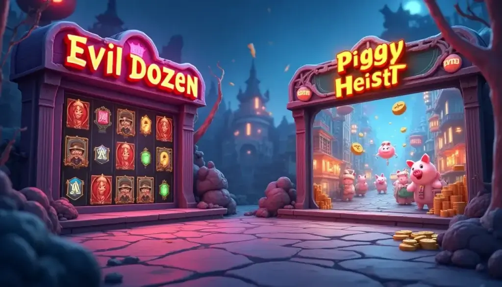 Evil dozen y Piggy Heist slots