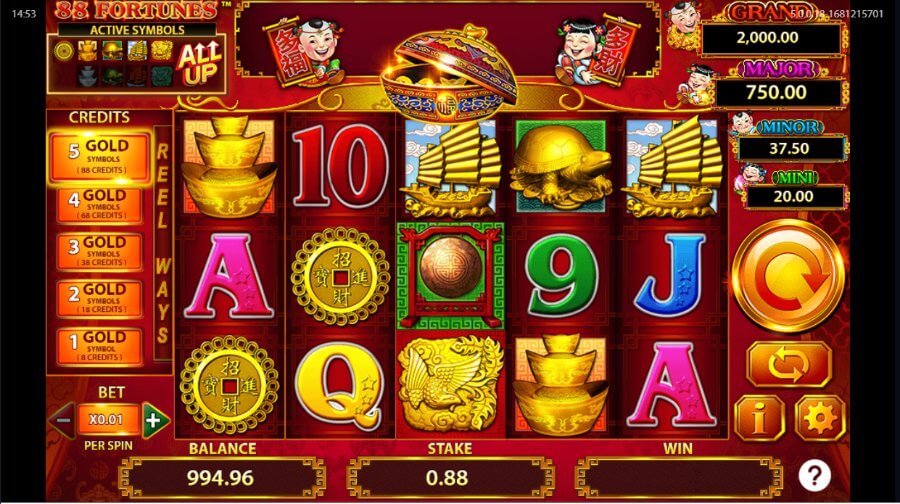 Jackpot de 88 Fortune