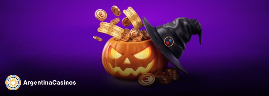 Promoción de Halloween en Megapari Argentina con giros gratis y bonos de casino