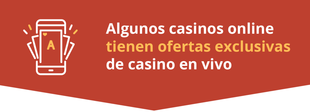 Ofertas de casinos en vivo