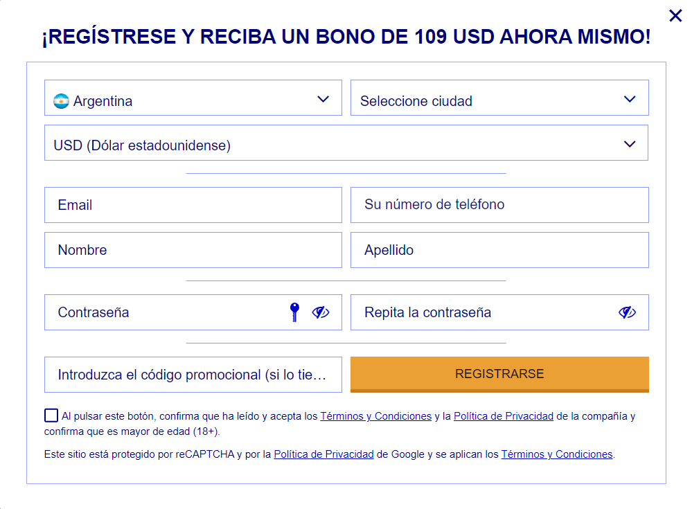 Registro en PariPesa